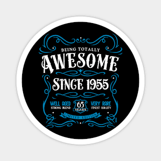 65th Birthday Gift T-Shirt Awesome Since 1955 Magnet